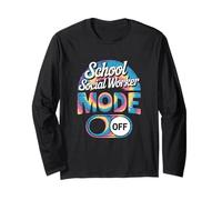 Tie Dye Last Day of School Social Worker Appreciation Long Sleeve T-Shirt