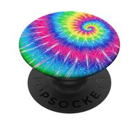 Tie Dye Mandala Case Rainbow Spiral Hippie Psychedelic Art PopSockets Adhesive PopGrip