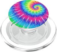 Tie Dye Mandala Case Rainbow Spiral Hippie Psychedelic Art PopSockets PopGrip for MagSafe