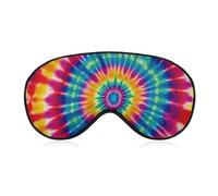 Tie Dye Pattern Eye Mask, Side Sleeping Mask Light Blindfold Sleeping Mask Nose Pad and Elastic Band for Children Women and Men