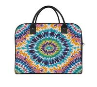 Tie Dye Pattern Laptop Tote Bag Casual Travel Handbag Multi Pocket Shoulder Bags for Work Travel