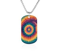 Tie-dye Pattern Novelty Pendants Necklaces
