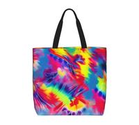 Tie Dye Pattern Print Tote Bag For Womenshoulder Reusable Shopping Casual Travel Summer Beach Bags