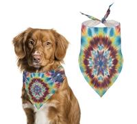 Tie Dye PatternPet Scarf Dog Bandana for Small Medium Large Exquisite Unique Cat Dogs Kerchief Premium Fabric Cute Triangle Cat Dogs Bibs Scarf