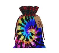 Tie Dye Print Gift Reusable Bags Festive Drawstring Pouches Birthday Wedding Family Gatherings