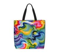Tie Dye Print Tote Bag For Womenshoulder Reusable Shopping Casual Travel Summer Beach Bags