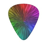 Tie Dye Printed Guitar Picks With Organizer Storage Box 0.46 0.71 0.96 Mm Includes Thin Medium Heavy For Bass Electric Acoustic Guitars Ukulele 12 Pack