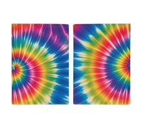 Tie Dye Rainbow Passport Holder Personalized Passport Wallet for Women Men Travel Document Organizer Holder