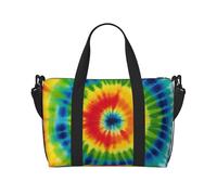 tie dye Rainbow Print Travel Duffel Bag, Lightweight Water-Resistant Weekender Spacious Gym & Travel Bag for Men, Women & Teens