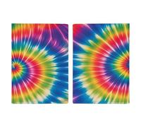 Tie Dye Rainbow PU Leather Passport Holder, Multiple Pockets Passport Cover, Travel Document Organizer for Men Women