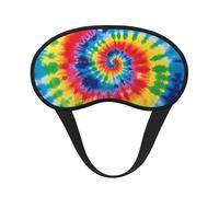 tie dye Rainbow Sleep Mask for Side Sleeper, Blackout Eye Mask for Women Men, Zero Pressure Sleeping Masks Soft Breathable Eye Cover Comfortable Blindfold Eyeshade for Night Sleep