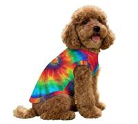 Tie Dye Rainbow Spiral Small Pet Cooling Vest for Dogs And Cats Summer Shirt Breathable Pet Tank Top Apparel L