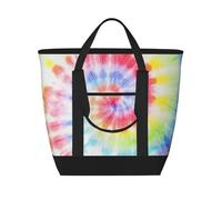 Tie Dye Rainbow Spiral Swirl,Lunch Bags Large Capacity Insulated Tote Bag For Women Men Work Picnic Travel