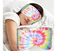 Tie Dye Rainbow Spiral Swirl, Sleep Mask for Home Travel, Full Eye Covers Light Blocking Eye Mask Sleep Eye and Ear Muffs