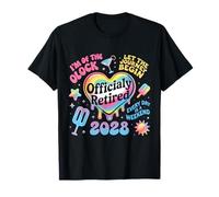 Tie Dye Retired 2028 Heart Funny Retirement Women T-Shirt
