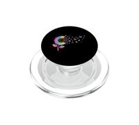 Tie Dye Sunflower Butterfly Groovy Hippie Floral Flower PopSockets PopGrip for MagSafe