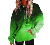 Tie Dye Sweatshirts for Women 2024 Fall Trendy Oversized Hoodie Casual Loose Fit Long Sleeve Cute Pullover Tops Green