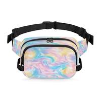 Tie Dye Swirls Pattern Waist Bag Multifunction Pack for Travel Sport Running Fanny Pack Bumbag Pouch Purse Belt Bag for Women Men Kids Girls Boys