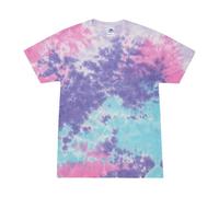 Tie Dye T Shirt Short Sleeve Colourful Cotton Tee Retro Multicolour Summer Tops
