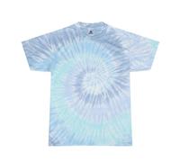 Tie Dye T Shirt Short Sleeve Colourful Cotton Tee Retro Multicolour Summer Tops
