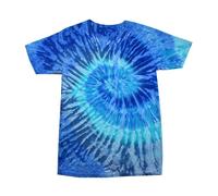 Tie Dye T Shirt Short Sleeve Colourful Cotton Tee Retro Multicolour Summer Tops