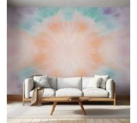 Tie Dye Wallpaper for Living Room, Colorful Modern Simple Wall Mural for Bedroom, Non-Woven Photo Wallpaper Home Decor 450X315cm, Wall Decoration D17