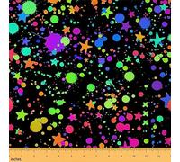 Tie Dye Waterproof Outdoor Fabric Boho Hippie Fabric by The Yard Kids Tie Dyed Upholstery Fabric for Chairs Bohemian Gypsy Reupholstery Fabric Decor 2 Yards (L184*W150cm)