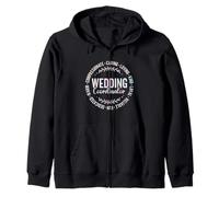 Tie Dye Wedding Coordinator Funny Event Planning Party Zip Hoodie