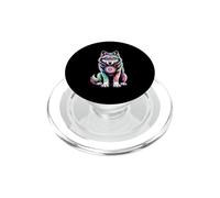 Tie Dye Wolf Rainbow Spirit PopSockets PopGrip for MagSafe