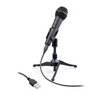 TIE Studio Dynamic USB Microphone for PC, Broadcasting, Youtube, Skype i(incl.Pop Filter, USB Cable, Tripod Stand and Microphone Clip), black