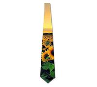 Tie Funny Neckties Colorful Sunflower Sea Fashion Wide Novelty Neck Ties For Men teen - White - One size