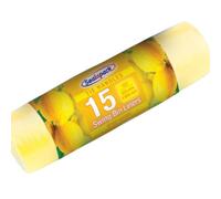 Tie Handle Lemon Scented Swing Bin Liners 15 Pack, 60cm x 94.5cm, Extra Strong Leak-Proof Trash Bags for Kitchen and Household Waste