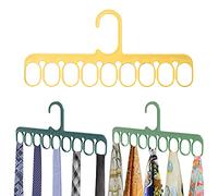 Tie Hanger Rack Scarf Organiser for Wardrobe Storage - Belt Ring Hanger for Men - 3Pcs