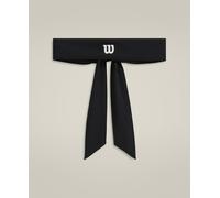 Wilson Tie Headband, For High-Energy Performance and Sweat Control, With an Adjustable Fit and Extended Length, Colour: Black, Size: One Size