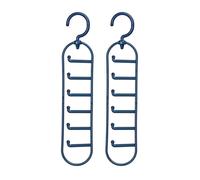 Orsina Set Of Two Indigo Plastic Tie Organiser,practical Tie Drawer Dividers,tie Storage Organiser,tie Hanger