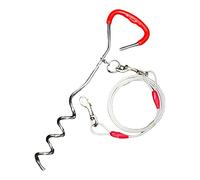 TIE OUT CABLE FOR DOGS STEEL STRONG CABLE CAMPING PICNIC GARDENING CABLE STRONG WIRE SILVER COLOUR AVAILABLE IN 10 20 30 FEET (10 FEET 3 METER)