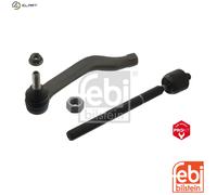 febi bilstein 43687 Tie Rod with end fitting, nut and lock nut, pack of one
