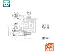 FEBI BILSTEIN 193971 Track rod end
