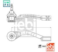 FEBI BILSTEIN 196154 Track rod end