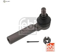 febi bilstein 43227 Tie Rod End with castle nut and cotter pin, pack of one