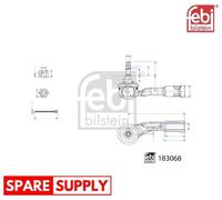 TIE ROD END FOR KIA RIO STONIC FEBI BILSTEIN 183068 FITS FRONT AXLE LEFT