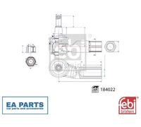 Tie Rod End for VW CADDY TIGUAN FEBI BILSTEIN 184022 fits Front Axle Left