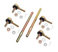 Tie Rod End Kit, Compatible With 1989-2013 Kawasaki Prairie 300, Prairie 400, Prairie 650, Prairie 700, Brute Force 650, Bayou 300, Bayou 400 Ball Joint Set ATV UTV Accessories, 2 Tie Rods&4 Rod Ends