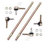 Tie Rod End Kit, Compatible With 2001-2005 Yamaha Raptor 660 660R, 2004 2005 Yamaha Yfz450 Yfz 450, Ball Joint Set, ATV UTV Part Accessories, 2 Tie Rods and 4 Tie Rod Ends