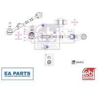 Tie Rod for BMW G42 G20 G21 G23 FEBI BILSTEIN 185472 fits Front Axle Left