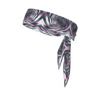 Tie Sports Headband for Women & Men,print A dark pink pipe