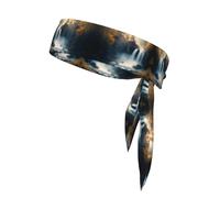 Tie Sports Headband for Women & Men,print A stunning waterfall