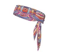 Tie Sports Headband for Women & Men,print The psychedelic corridor