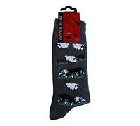 Tie Studio Border Collie Dog and Sheep Unisex Novelty Ankle Socks Adult Size 6-11