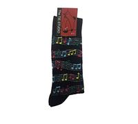 Tie Studio Coloured Music Staves Unisex Novelty Ankle Socks Adult Size 6-11
